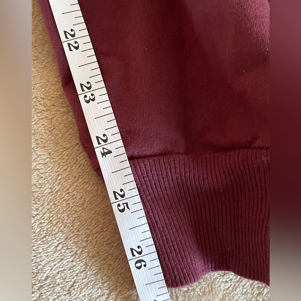 Woman’s Livi Burgundy Jogger Sweat Athletic Cargo Pants Plus 26/28W - Picture 6 of 6